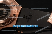 Hublot Big Bang Unico GMT Asia Auto Rose Gold Case with Skeleton Dial and Black Rubber Strap