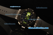 Hublot Big Bang Chronograph Swiss Valjoux 7750 Automatic Movement PVD Case and Bezel with Black Rubber Strap