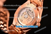 Audemars Piguet Royal Oak Clone AP Calibre 3120 Automatic Full Rose Gold with Grey Dial and Stick Markers (EF)