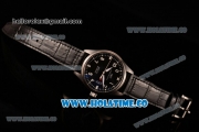IWC Pilot’s Watch Mark XVII SWF Miyota 9015 Automatic Steel Case with Black Leahter Strap White Markers and Black Dial