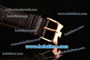 Vacheron Constantin Malte Asia Automatic Rose Gold Case with Brown Leather Strap and White Dial