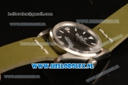 Rolex Explorer Tiffany & Co Steel Case 2813 Auto with Black Dial and Green Nylon Strap