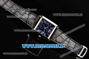 Cartier Tank MC Asia ST16 Automatic Steel Case with Blue Dial and White Roman Numeral Markers - ETA Coating