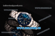 Omega Seamaster Planet Ocean Swiss ETA 2824 Automatic Steel Case with Blue Dial and White Stick Markers (BP)