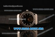 Hublot Classic Fusion Tourbillon Swiss Tourbillon Manual Winding Steel Case with Black Dial and Black Leather Strap (ZF)