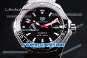 Tag Heuer Aquaracer Calibre 5 Match Timer Premier League Special Edition Miyota Quartz Stainless Steel Case/Bracelet with Black Dial and Stick Markers
