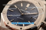 Audemars Piguet Royal Oak 41MM Clone Calibre AP 3120 Automatic Full Steel with Blue Dial and Stick Markers (EF)