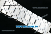 Audemars Piguet Royal Oak Swiss ETA 2824 Automatic Full Steel with White Dial and Stick Markers - 1:1 Origianl (ZF)