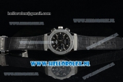Hublot Classic Fusion Chronograph Swiss Valjoux 7750 Automatic Steel Case with Black Dial Stick Markers and Black Genuine Leather Strap