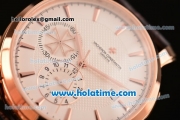 Vacheron Constantin Malte Asia Automatic Rose Gold Case with Brown Leather Strap and White Dial