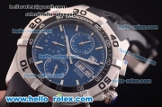 TAG Heuer Aquaracer 300 M Automatic Steel Case with Blue Dial and Black Rubber Strap