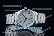 Longines Master Swiss ETA 2824 Automatic Steel Case with White Dial and Steel Bracelet (AAAF)