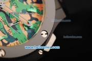 Hublot Big Bang Chronograph Swiss Valjoux 7750 Automatic Movement PVD Case with Ceramic Bezel and Black Rubber Strap