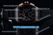 Richard Mille RM 011 Felipe Massa Chronograph Swiss Valjoux 7750 Automatic PVD Rose Gold Case with Black Dial Brown Bezel Arabic Numeral Markers and Black Rubber Strap