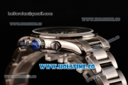 Longines Master Moonphase Chrono Miyota OS10 Quartz with Date Full Steel with Black Dial and Stick Markers