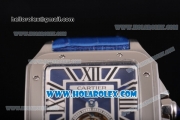 Cartier Santos Tourbillon Asia Automatic Steel Case with Blue Dial and Roman Numeral Markers