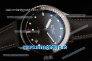 BlancPain Fifty Fathoms Bathyscaphe Miyota 9015 Automatic PVD Case Black Dial With Dots Markers Black Rubber Strap - 1:1 Original(GF)