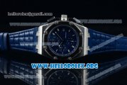 Audemars Piguet Royal Oak Offshore Juan Pablo Montoya Chrono Miyota OS10 Quartz Steel Case with Blue Dial and Blue Leather Strap (EF)