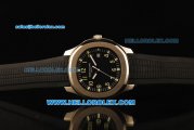 Patek Philippe Aquanaut Automatic Movement Steel Case with Black Dial and Black Rubber Strap