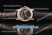 Vacheron Constantin Traditionelle Minute Repeater Tourbillon Swiss Tourbillon Manual Winding Steel Case with Gray Dial and Black Leather Strap Vacheron Constantin Traditionelle Minute Repeater Tourbillon Swiss Tourbillon Manual Winding Steel Case with Gray Dial and Black Leather Strap