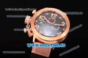 U-Boat Classico Italo Fontana Chrono Miyota Quartz Rose Gold Case with Black Dial and Arabic Numeral Markers