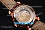 Vacheron Constantin Malte Swiss ETA 2824 Automatic Rose Gold Case with Diamonds Markers and White Dial