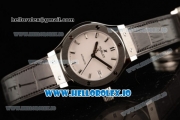 Hublot Classic Fusion Japanese Miyota 9015 Automatic Movement Steel White Dial and Stick Markers Leather Strap (JF)