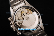 Rolex Daytona Oyster Perpetual Swiss Valjoux 7750 Automatic Movement Full Steel with Black Dial and White Subdials - Stick Markers