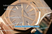 Audemars Piguet Royal Oak Swiss ETA 2824 Automatic Full Yellow Gold with Gold Sitck Markers and Grey Dial - 1:1 Original (BP)