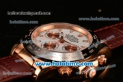 Rolex Daytona II Asia 3836 Automatic Rose Gold Case with Black Bezel and White Dial