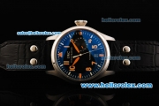 IWC Big Pilot Swiss Valjoux 7750 Automatic Movement Steel Case with Black Dial and Orange Arabic Numerals