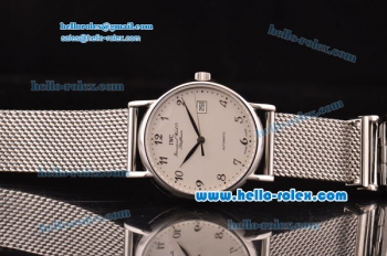 IWC Portofino Swiss ETA 2892 Automatic Steel Case with Silver Arabic Numeral Markers and White Dial