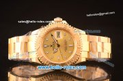 Rolex Yachtmaster Swiss ETA 2836 Automatic Full Gold with Gold Dial 10 Micron Plated-1:1 Original