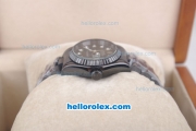 Rolex Datejust Oyster Perpetual Automatic Full PVD with Black Dial and Diamond Marking-Small Calendar