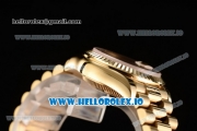 Rolex Datejust Swiss ETA 2671 Automatic Yellow Gold Case with Yellow Gold Dial Stick Markers and Yellow Gold Bracelet (BP)