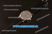 Chopard L.U.C 9015 Auto Steel Case with Grey Dial and Black Leather Strap - 1:1 Original (JF)