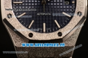 Audemars Piguet Royal Oak Clone AP Calibre 3120 Automatic Steel Case with Blue Dial and Steel Bracelet (EF)