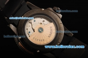 Ulysse Nardin Marine Chronometer Automatic Movement Power Reserve PVD Case with Black Dial and Black Rubber Strap