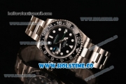 Rolex GMT-Master II Swiss ETA 2836 Automatic Steel Case with Black Cermaic Bezel and White Dot Markers - 1:1 Original (NOOB)