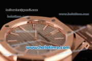 Audemars Piguet Royal Oak Swiss ETA 2824 Automatic Full Rose Gold with Sitck Markers and Gray Dial - 1:1 Original