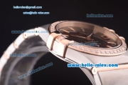 Omega Constellation Co-Axial Asia 2813 Automatic Steel Case with Rose Gold/Diamond Bezel and Brown Dial