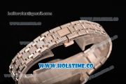 Audemars Piguet Royal Oak 33MM Miyota Quartz Diamonds/Steel Case with Blue Dial Stick Markers and Diamonds Bezel (EF)