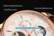 Vacheron Constantin Malte Asia Automatic Rose Gold Case with White Dial and Stick/Arabic Numeral Markers