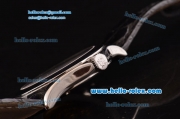 Patek Philippe Calatrava Swiss ETA 2836 Automatic Steel Case with Alligator Strap and White Dial