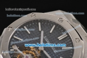 Audemars Piguet Royal Oak Tourbillon 41MM Swiss ST Tourbillon Manual Winding Full Steel with Blue Dial and Stick Markers