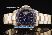 Rolex Submariner Rolex 3135 Automatic Full Steel with Blue Bezel and Blue Dial