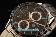 Tag Heuer Carrera Automatic Movement Full Steel with Black Dial and Black Bezel