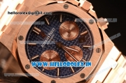 Audemars Piguet Royal Oak Chrono Full Rose Gold With Blue Dial 7750 Automatic 26331OR.OO.1220OR.01