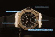 Audemars Piguet Royal Oak Offshore Swiss ETA 2836 Automatic Steel Case with Black Grid Dial and Black Rubber Strap - 1:1 Original