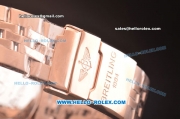 Breitling Bentley Motors T Automatic Rose Gold Case with White Dial and Rose Gold Strap